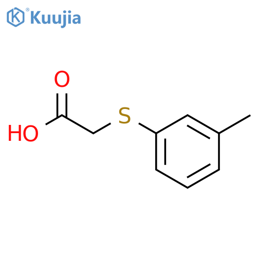 2-(3-methylphenyl)sulfanylacetic acid structure