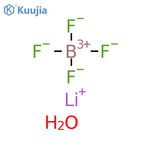 borate(1-), tetrafluoro-, lithium, hydrate (1:1:3) structure