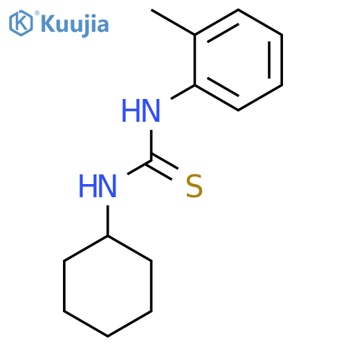Thiourea, N-cyclohexyl-N'-(2-methylphenyl)- structure