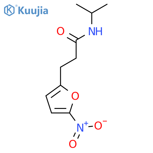 2-Furanpropanamide, N-(1-methylethyl)-5-nitro- structure