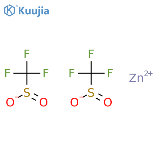 Zinc(II) Bis(trifluoromethanesulfinate) Dihydrate structure