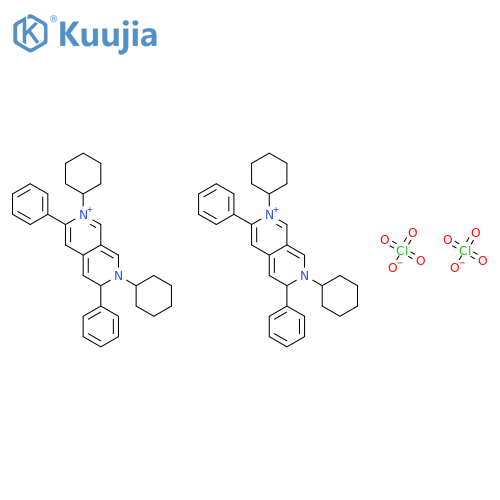 2,7-Naphthyridinium, 2,7-dicyclohexyl-3,6-diphenyl-, diperchlorate structure