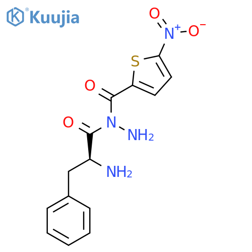 Phenylalanine, N-[(5-nitro-2-thienyl)carbonyl]-, hydrazide structure