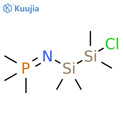 Disilanamine,2-chloro-1,1,2,2-tetramethyl-N-(trimethylphosphoranylidene)- structure