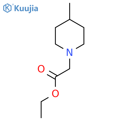 Ethyl (4-methylpiperidin-1-yl)acetate structure
