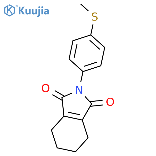 2-[4-(methylsulfanyl)phenyl]-4,5,6,7-tetrahydro-1H-isoindole-1,3(2H)-dione structure