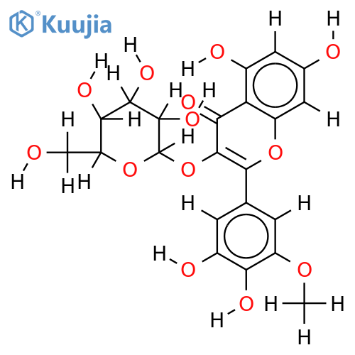 Laricitrin 3-O-glucoside structure