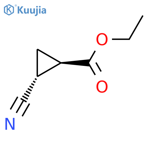 ethyl trans-2-cyanocyclopropane-1-carboxylate structure