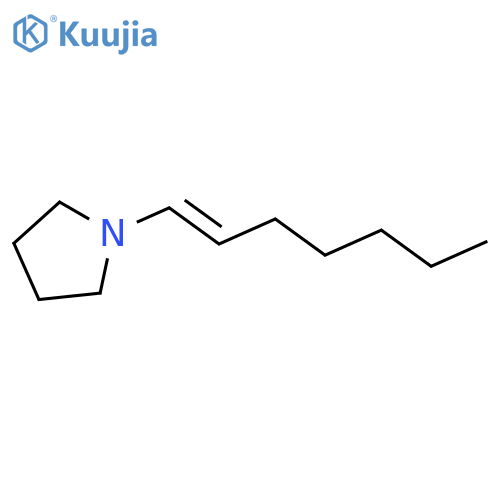 PYRROLIDINE, 1-(1-HEPTENYL)- structure
