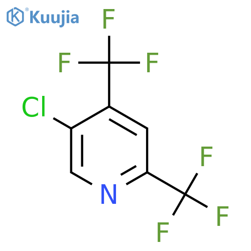 5-Chloro-2,4-bis(trifluoromethyl)pyridine structure