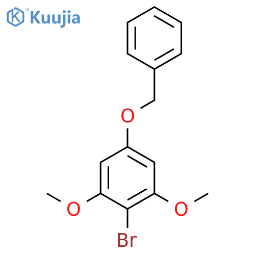 Benzene, 2-bromo-1,3-dimethoxy-5-(phenylmethoxy)- structure
