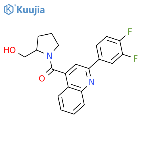 2-PYRROLIDINEMETHANOL, 1-[[2-(3,4-DIFLUOROPHENYL)-4-QUINOLINYL]CARBONYL]- structure