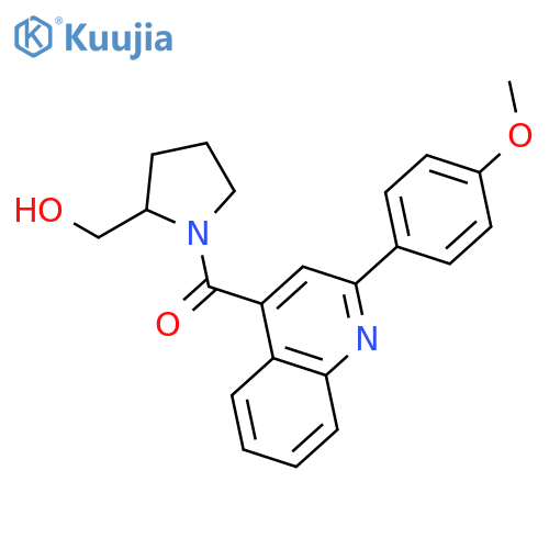 2-PYRROLIDINEMETHANOL, 1-[[2-(4-METHOXYPHENYL)-4-QUINOLINYL]CARBONYL]- structure