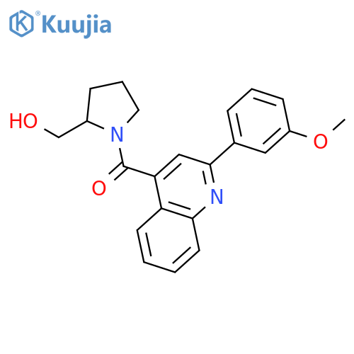 2-Pyrrolidinemethanol, 1-[[2-(3-methoxyphenyl)-4-quinolinyl]carbonyl]- structure