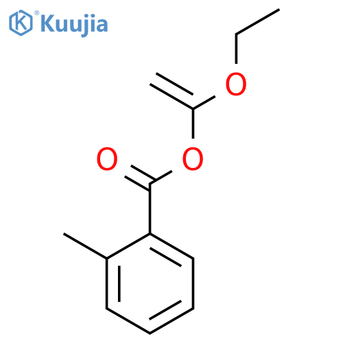 BENZOIC ACID, 2-METHYL-, 1-ETHOXYETHENYL ESTER structure