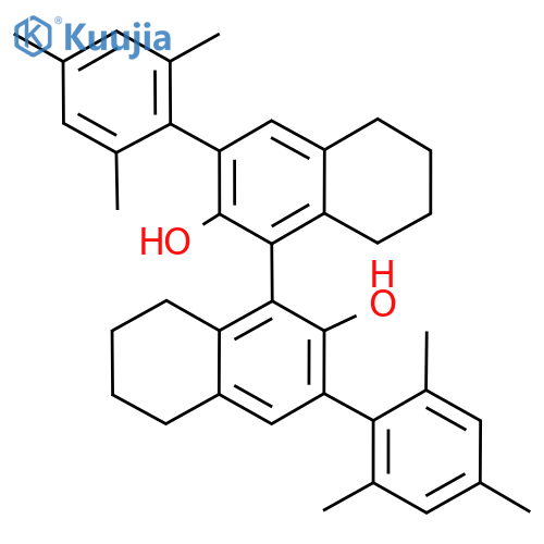 (R)-5,5',6,6',7,7',8,8'-OCTAHYDRO-3,3'-BIS(2,4,6-TRIMETHYLPHENYL)-[1,1'-BINAPHTHALENE]-2,2'-DIOL structure
