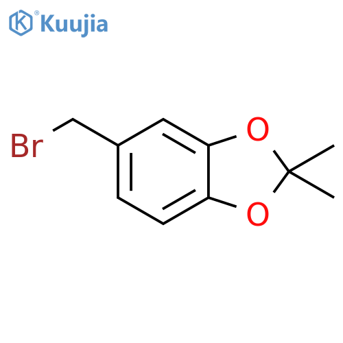 1,3-BENZODIOXOLE, 5-(BROMOMETHYL)-2,2-DIMETHYL- structure