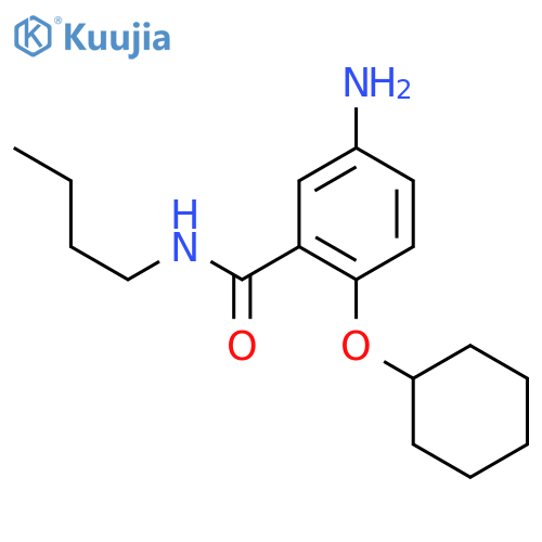 BENZAMIDE, 5-AMINO-N-BUTYL-2-(CYCLOHEXYLOXY)- structure