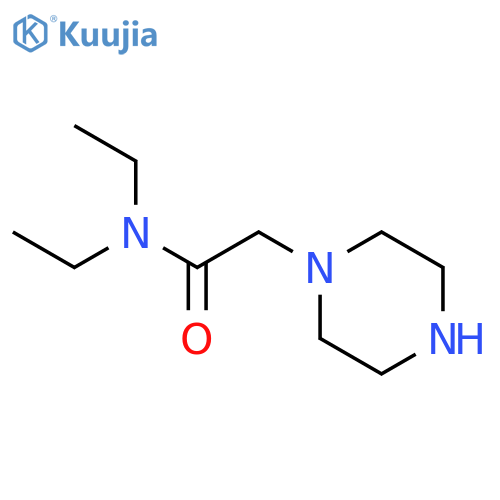 N,N-diethyl-2-(piperazin-1-yl)acetamide structure