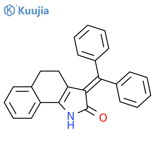 2H-BENZ[G]INDOL-2-ONE, 3-(DIPHENYLMETHYLENE)-1,3,4,5-TETRAHYDRO- structure
