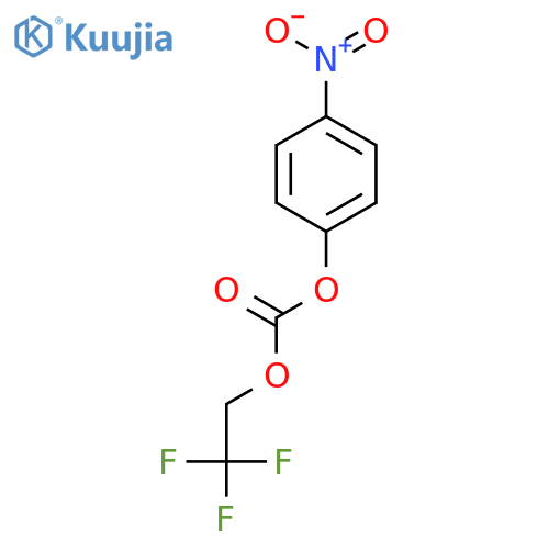 Carbonic acid, 4-nitrophenyl 2,2,2-trifluoroethyl ester structure