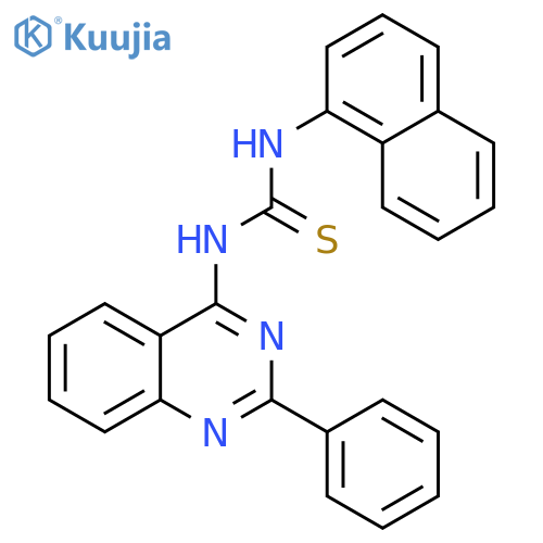 THIOUREA, N-1-NAPHTHALENYL-N'-(2-PHENYL-4-QUINAZOLINYL)- structure