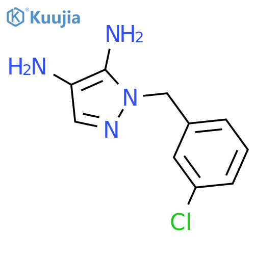 1H-Pyrazole-4,5-diamine, 1-[(3-chlorophenyl)methyl]- structure