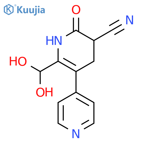 2-(Dihydroxymethyl)-6-oxo-1,4,5,6-tetrahydro-3,4'-bipyridine-5-carbonitrile Hydrochloride Hydrate structure