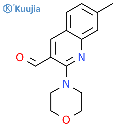 7-methyl-2-(morpholin-4-yl)quinoline-3-carbaldehyde structure