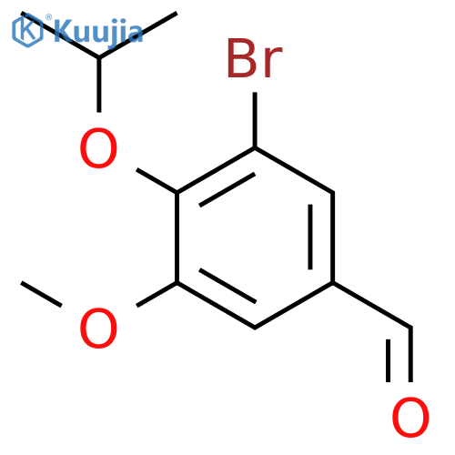 3-Bromo-4-isopropoxy-5-methoxybenzaldehyde structure
