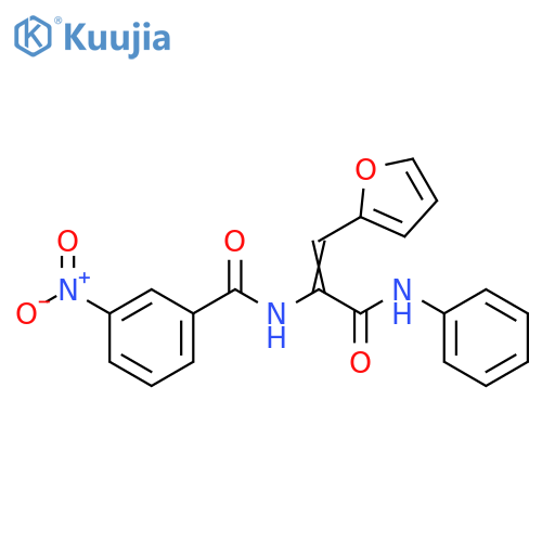 (2E)-3-(furan-2-yl)-2-(3-nitrophenyl)formamido-N-phenylprop-2-enamide structure