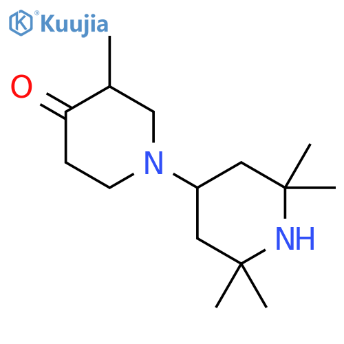 1-(2,2,6,6-Tetramethylpiperidine-4-yl)-3-methyl-4-piperidinone structure