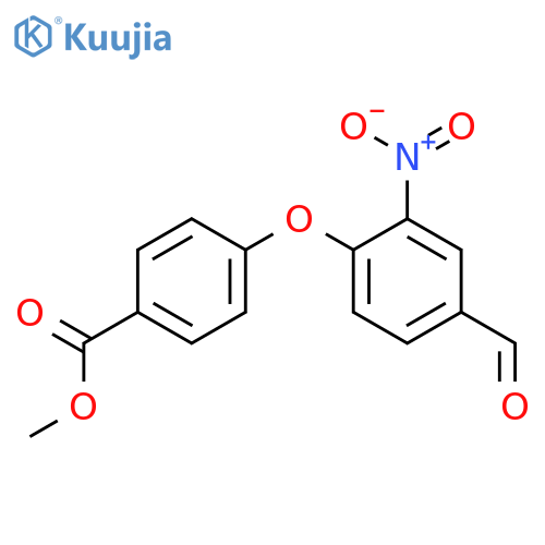 Methyl 4-(4-Formyl-2-Nitrophenoxy)Benzene Carboxylate structure