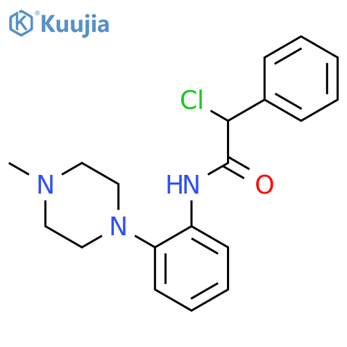 2-chloro-N-[2-(4-methylpiperazin-1-yl)phenyl]-2-phenylacetamide structure