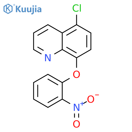 5-chloro-8-(2-nitrophenoxy)quinoline structure