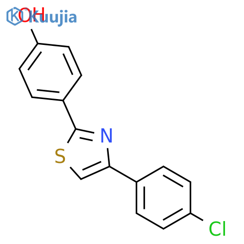 4-(4-(4-Chlorophenyl)-1,3-thiazol-2-YL)phenol structure