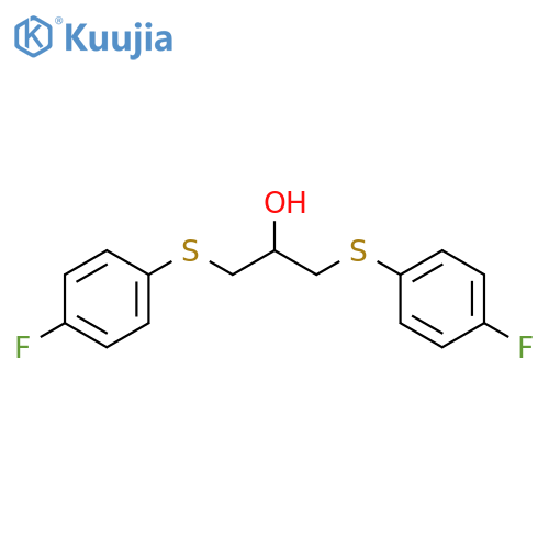 1,3-bis[(4-fluorophenyl)sulfanyl]propan-2-ol structure