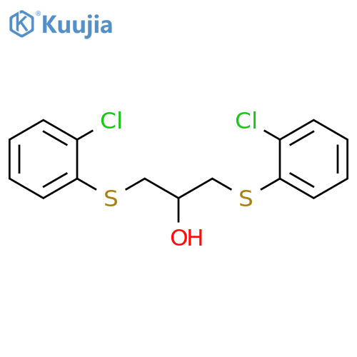1,3-bis[(2-chlorophenyl)sulfanyl]propan-2-ol structure