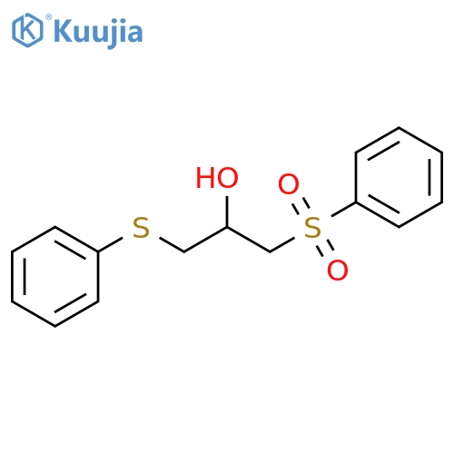1-(benzenesulfonyl)-3-(phenylsulfanyl)propan-2-ol structure