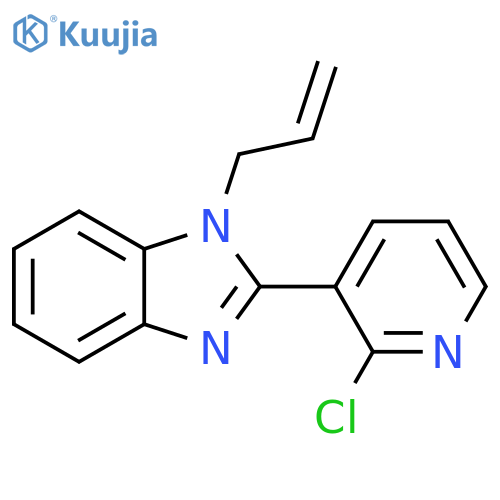 2-(2-chloropyridin-3-yl)-1-(prop-2-en-1-yl)-1H-1,3-benzodiazole structure
