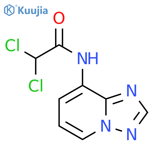 2,2-dichloro-N-[1,2,4]triazolo[1,5-a]pyridin-8-ylacetamide structure
