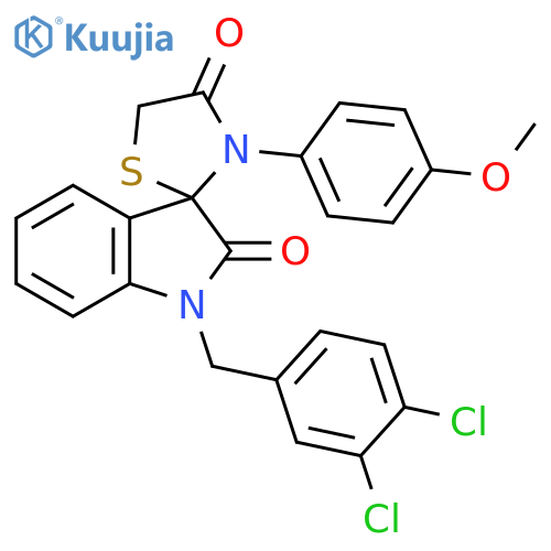 1-[(3,4-dichlorophenyl)methyl]-3'-(4-methoxyphenyl)-1,2-dihydrospiro[indole-3,2'-[1,3]thiazolidine]-2,4'-dione structure