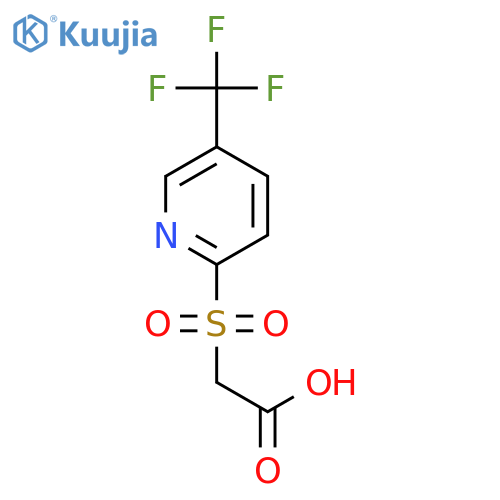 2-[5-(trifluoromethyl)pyridin-2-yl]sulfonylacetic Acid structure