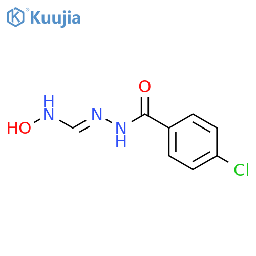 4-chloro-N'-[(1E)-(hydroxyamino)methylidene]benzohydrazide structure