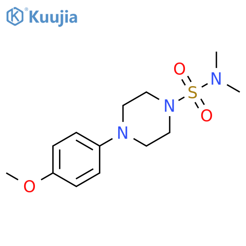 4-(4-methoxyphenyl)-N,N-dimethylpiperazine-1-sulfonamide structure