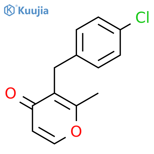 3-(4-Chlorobenzyl)-2-methyl-4H-pyran-4-one structure