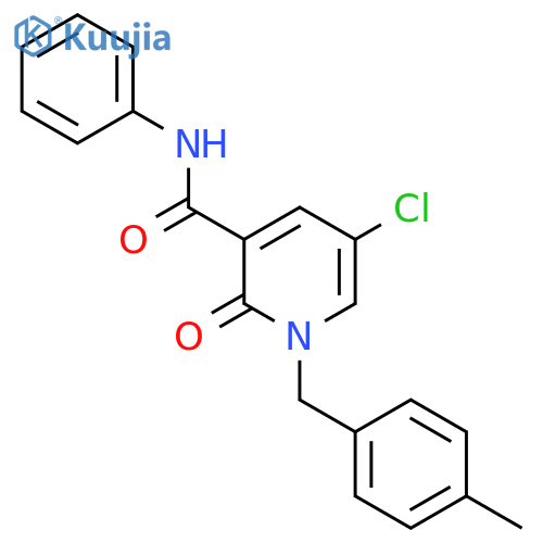 5-chloro-1-(4-methylbenzyl)-2-oxo-N-phenyl-1,2-dihydro-3-pyridinecarboxamide structure