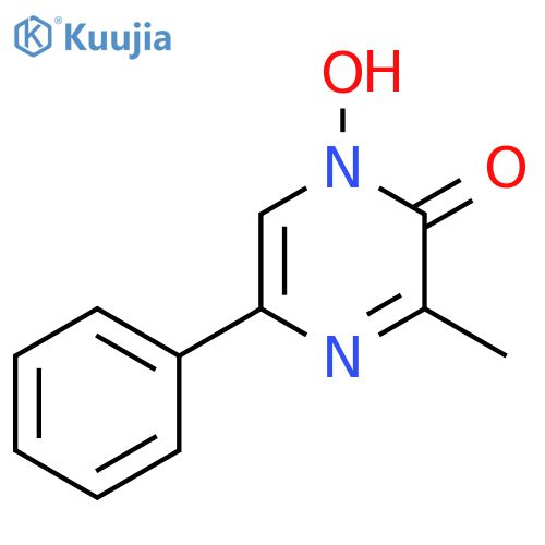 1-hydroxy-3-methyl-5-phenyl-1,2-dihydropyrazin-2-one structure