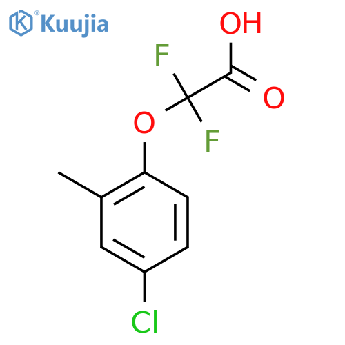 2-(4-Chloro-2-methylphenoxy)-2,2-difluoroacetic acid structure