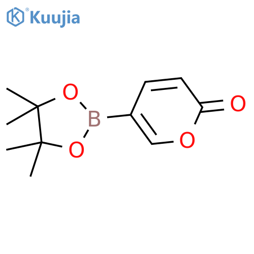 2H-Pyran-2-one, 5-(4,4,5,5-tetramethyl-1,3,2-dioxaborolan-2-yl)- structure